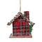 Plaid and Pine Needle Rustic Cabin Christmas Ornament - 4.25" - Red and Brown